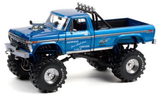 Ford F-250 1/18 Greenlight Monster Truck Midwest Four Wheel Drive Center 1974 avec 48 Zoll Bereifung modellino in miniatura