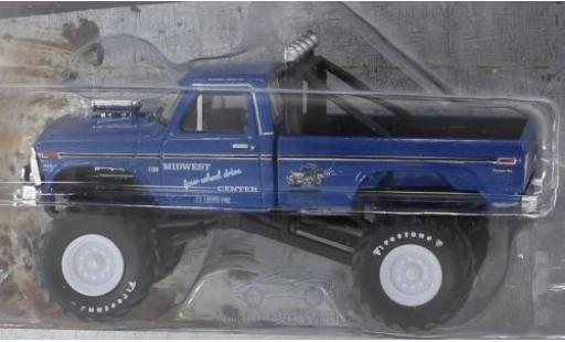 Ford F-250 1/64 Greenlight Monster Truck Midwest Four Wheel Drive & Performance Center 1974 modellino in miniatura