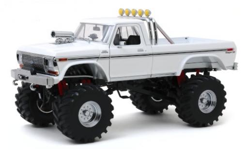 Ford F-250 1/18 Greenlight Monster Truck bianco 1979 avec 48 Zoll-Bereifung modellino in miniatura