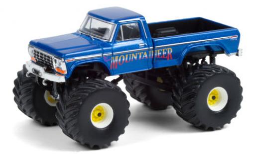 Ford F-250 1/64 Greenlight Monster Truck West Virginia Mountaineer 1979 modellino in miniatura