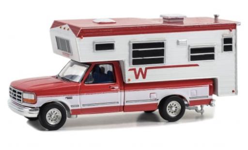 Ford F-250 1/64 Greenlight rot/weiss 1995 1:64 modellino in miniatura