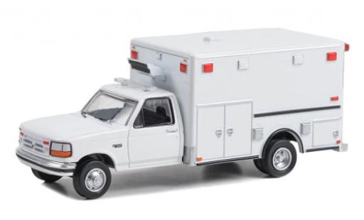 Ford F-350 1/64 Greenlight Ambulance weiss 1992 1:64 modellino in miniatura
