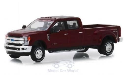 Ford F-350 1/64 Greenlight Lariat rosso 2019 modellino in miniatura