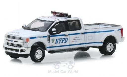 Ford F-350 1/64 Greenlight Lariat NYPD 2019 modellino in miniatura