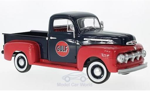 Ford F1 1/18 Greenlight Pick-Up blu/rosso Gulf 1951 modellino in miniatura