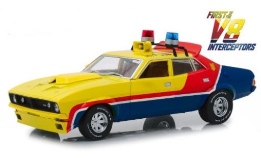 Ford Falcon 1/18 Greenlight XB 4-Door Sedan RHD Mad Max - First of the V8 Interceptors 1974 MFP 508 modellino in miniatura