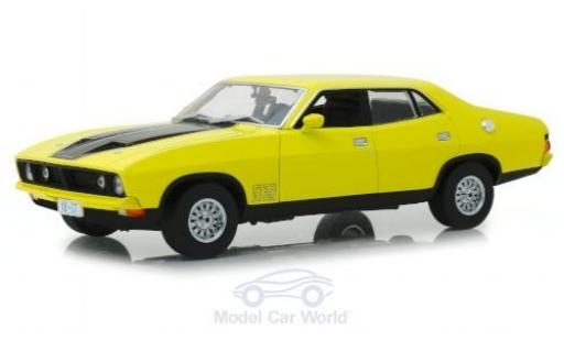 Ford Falcon 1/18 Greenlight XB GT351 giallo/nero RHD 1974 modellino in miniatura