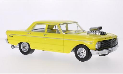 Ford Falcon 1/18 Greenlight (XP) 4-Door Saloon Tuning giallo RHD 1965 les portes et capos fermé modellino in miniatura