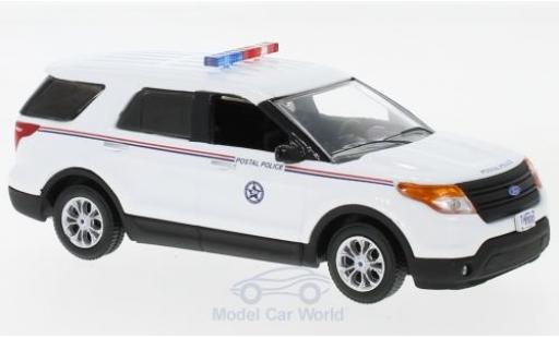 Ford Interceptor 1/43 Greenlight Utility USPS Postal Police bianco 2014 modellino in miniatura