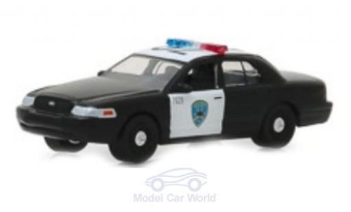 Ford LTD 1/64 Greenlight Crown Victoria Police Interceptor Oakland 2008 modellino in miniatura