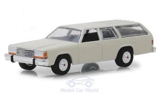 Ford LTD 1/64 Greenlight Crown Victoria Wagon beige 1984 modellino in miniatura