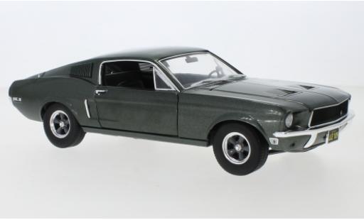 Ford Mustang 1/18 Greenlight GT Fastback metallico verde 1968 modellino in miniatura