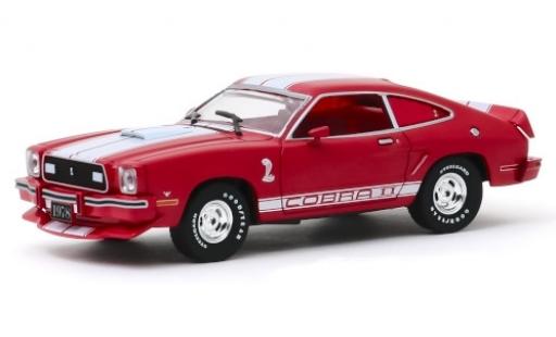 Ford Mustang 1/43 Greenlight II Cobra II rosso/bianco 1976 modellino in miniatura