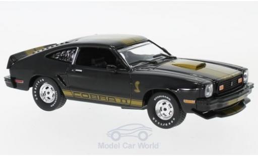 Ford Mustang 1/43 Greenlight II Cobra II nero/gold 1977 modellino in miniatura