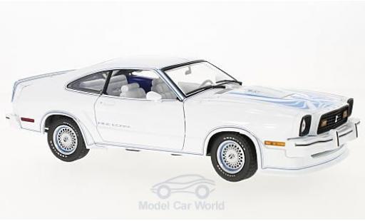 Ford Mustang 1/18 Greenlight II bianco/blu Film King Cobra 1978 modellino in miniatura