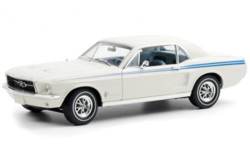 Ford Mustang 1/18 Greenlight Indy Pacesetter Special bianco/blu 1967 modellino in miniatura