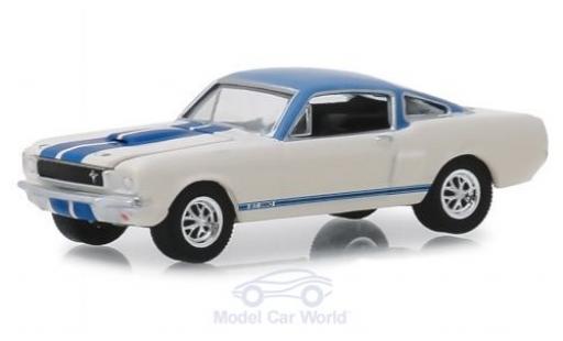 Ford Mustang GT 1/64 Greenlight Shelby GT 350 Prossootype bianco/blu 1966 modellino in miniatura