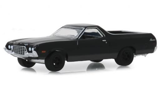 Ford Ranchero 1/64 Greenlight nero 1972 modellino in miniatura