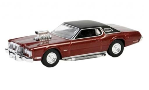 Ford Thunderbird 1/64 Greenlight metallise rot/matt-schwarz The Crow 1973 1:64 modellino in miniatura