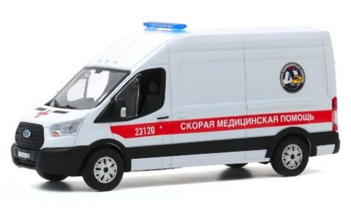 Ford Transit 1/43 Greenlight LWB HD Fast Medical Aid - St. Petersburg 2019 Ambulanzwagen modellino in miniatura
