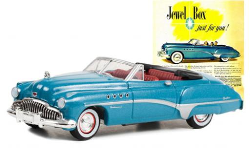 Buick Roadmaster 1/64 Greenlight Convertibile metallise turchese 1949 modellino in miniatura