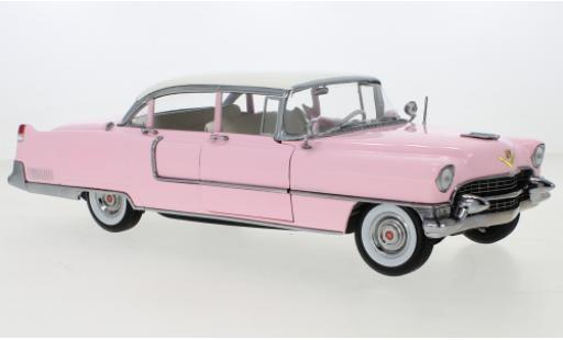 Cadillac Fleetwood 1/18 Greenlight Series 60 rosa/bianco 1955 modellino in miniatura