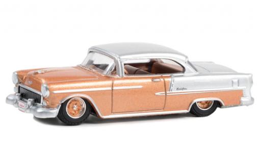 Chevrolet Bel Air 1/64 Greenlight Bel air Douane Coupe bronze/d 1955 modellino in miniatura