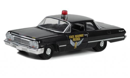 Chevrolet Biscayne 1/64 Greenlight Ohio State Highway Patrol 1963 modellino in miniatura