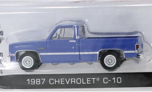 Chevrolet C-10 1/64 Greenlight blu 1987 modellino in miniatura