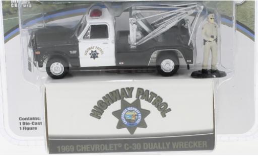 Chevrolet C-30 1/64 Greenlight Abschleppwagen Highway Patrol 1969 modellino in miniatura