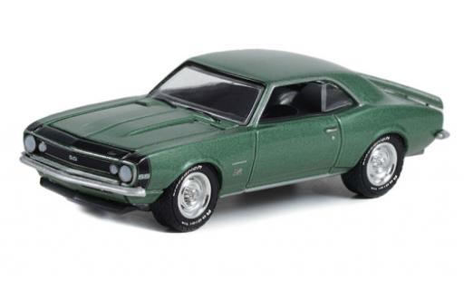 Chevrolet Camaro 1/64 Greenlight SS 369 metallise verde 1967 modellino in miniatura