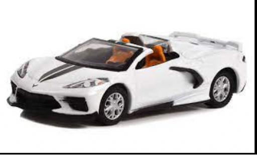 Chevrolet Corvette 1/64 Greenlight (C8) Convertibile bianco 2020 modellino in miniatura