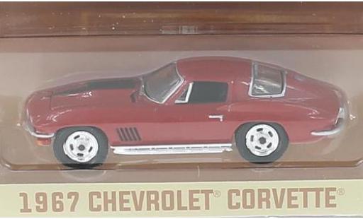 Chevrolet Corvette 1/64 Greenlight rosso 1967 modellino in miniatura