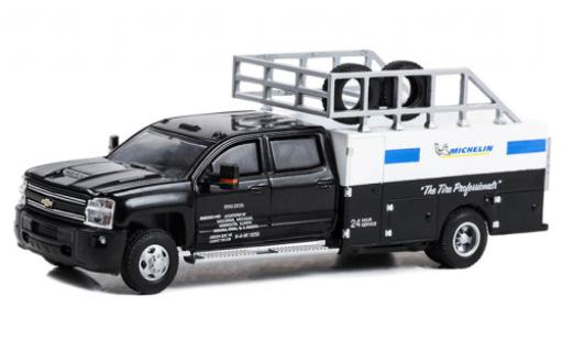 Chevrolet Silverado 1/64 Greenlight Dually Tire Service Truck Michelin 2018 modellino in miniatura