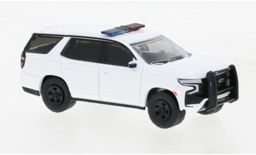 Chevrolet Tahoe 1/64 Greenlight Police Pursuit Vehicle bianco Police (USA) 2022 modellino in miniatura
