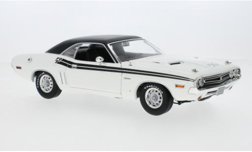 Dodge Challenger 1/18 Greenlight R/T bianco/nero 1971 modellino in miniatura