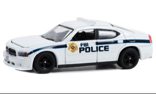 Dodge Charger 1/64 Greenlight Police Pursuit FBI Police 2008 modellino in miniatura