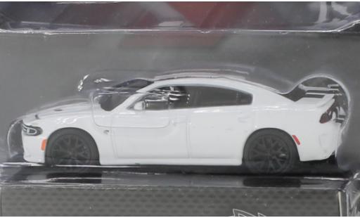 Dodge Charger 1/64 Greenlight SRT Hellcat bianco/nero 2018 modellino in miniatura