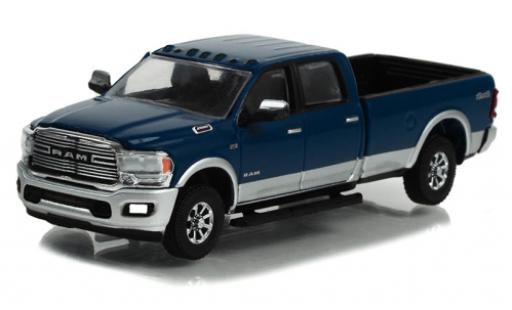 Dodge RAM 1/64 Greenlight 2500 Laramie 4x4 blu/grigio 2022 modellino in miniatura