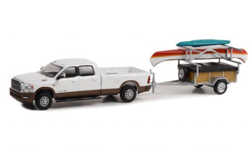 Dodge RAM 1/64 Greenlight 2500 limited Longhorn bianco 2022 modellino in miniatura