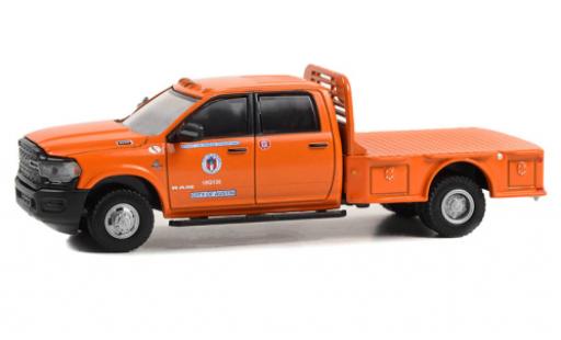 RAM 3 1/64 Greenlight Dodge 500 Dually Flatbed City of Austin Public Works 202 modellino in miniatura
