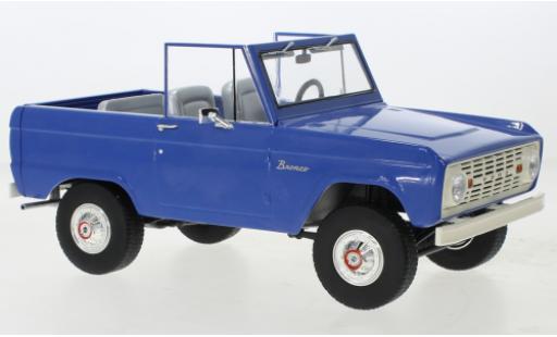 Ford Bronco 1/18 Greenlight blu/bianco 1966 modellino in miniatura