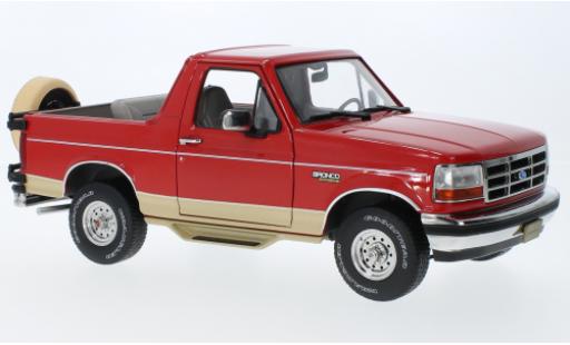 Ford Bronco 1/18 Greenlight Eddie fermier Edition metallise rosso/metallise beige 1994 modellino in miniatura