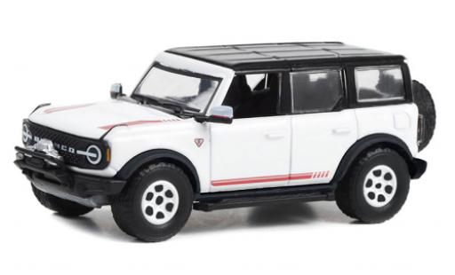 Ford Bronco 1/64 Greenlight First Edition bianco/nero 2021 modellino in miniatura