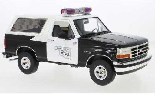 Ford Bronco 1/18 Greenlight Oklahoma Highway Patrol 1996 modellino in miniatura