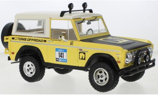 Ford Bronco 1/18 Greenlight Toms Offroad Roaming Wolfes 1969 modellino in miniatura