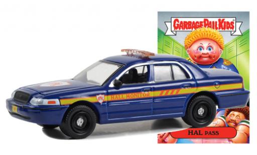 Ford Crown 1/64 Greenlight Victoria Police Interceptor blu foncé 2008 modellino in miniatura