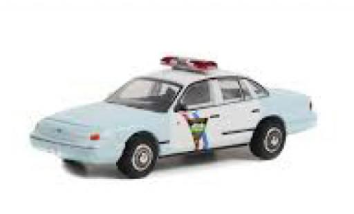 Ford Crown 1/64 Greenlight Victoria Police Interceptor South Dakota autoroute Patrol 1992 modellino in miniatura