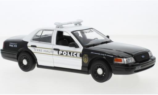 Ford Crown 1/24 Greenlight Victoria Terre Haute Police Departement 2011 modellino in miniatura