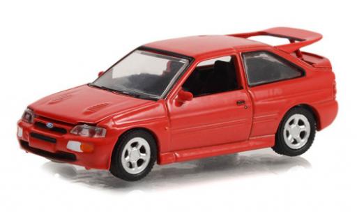 Ford Escort 1/64 Greenlight RS Cosworth rosso 1995 modellino in miniatura